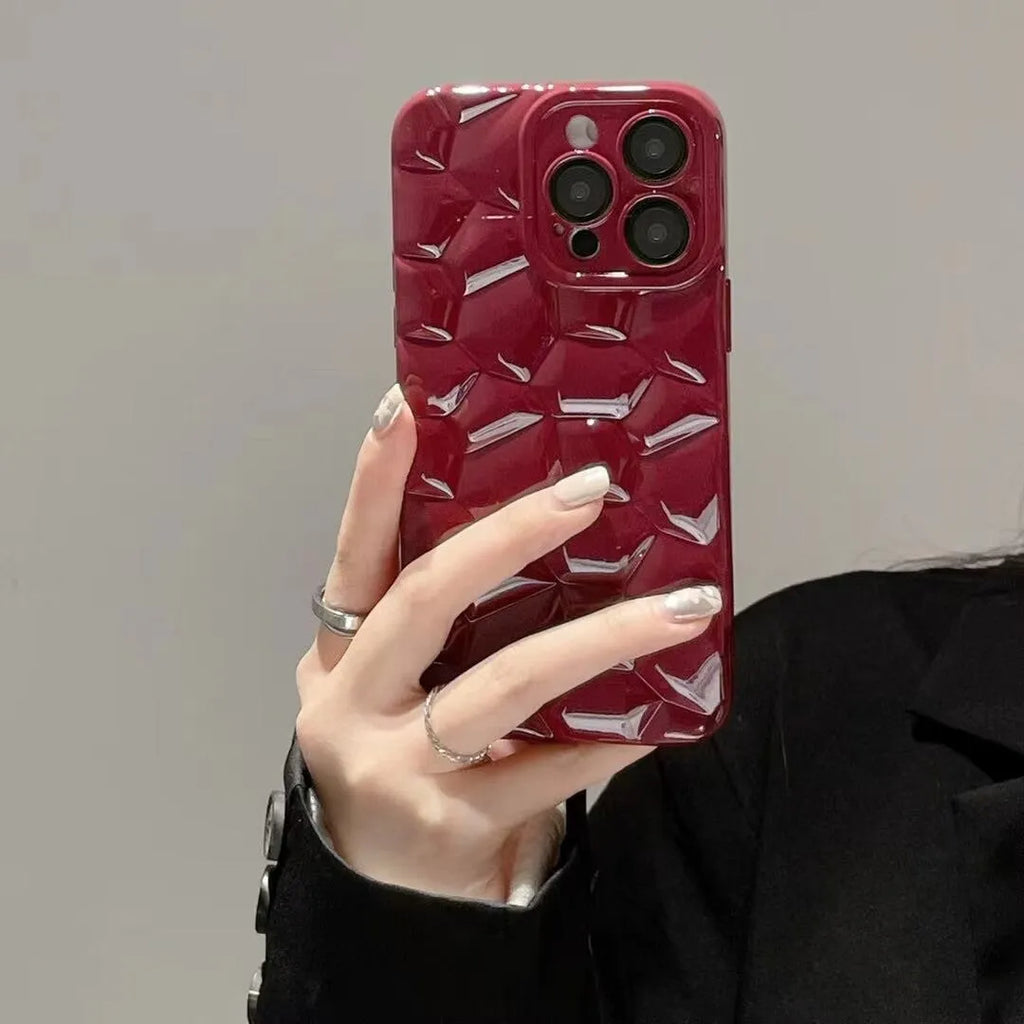 Pebble TPU iPhone case with lens protector in black, brown, silver, or white for iPhone 11 to 15 Pro Max