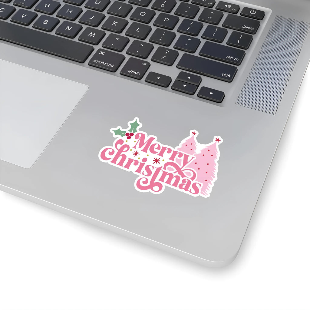 Pack of 50 colourful cute Christmas decoration stickers for cars, phones, and laptops.