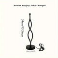 Black aluminium desk lamp with three-colour dimming button and touch controls for bedroom or office