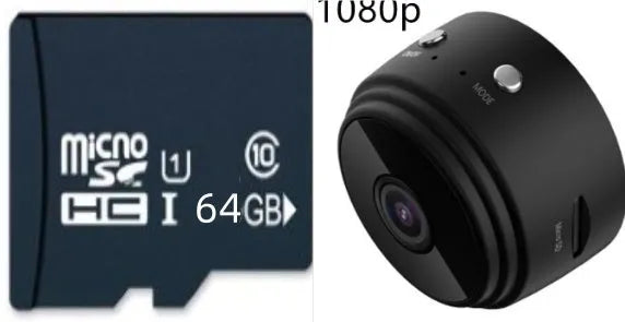 A9 Mini WiFi Smart Sports HD DV Camera with 1080P night vision, ABS body, rotating bracket, black colour