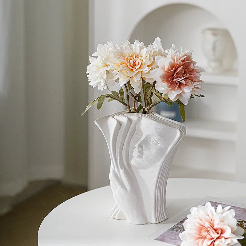Ceramic book stand with glazed finish in modern simplicity style for desktop storage