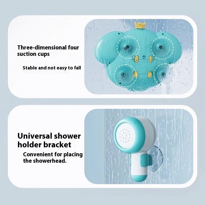Electric elephant shower bubble machine bath toy for children 3-6 years made of plastic