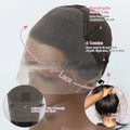 Real human hair lace front wig with a gradient cap in the Ruili style, shown in a chosen length.