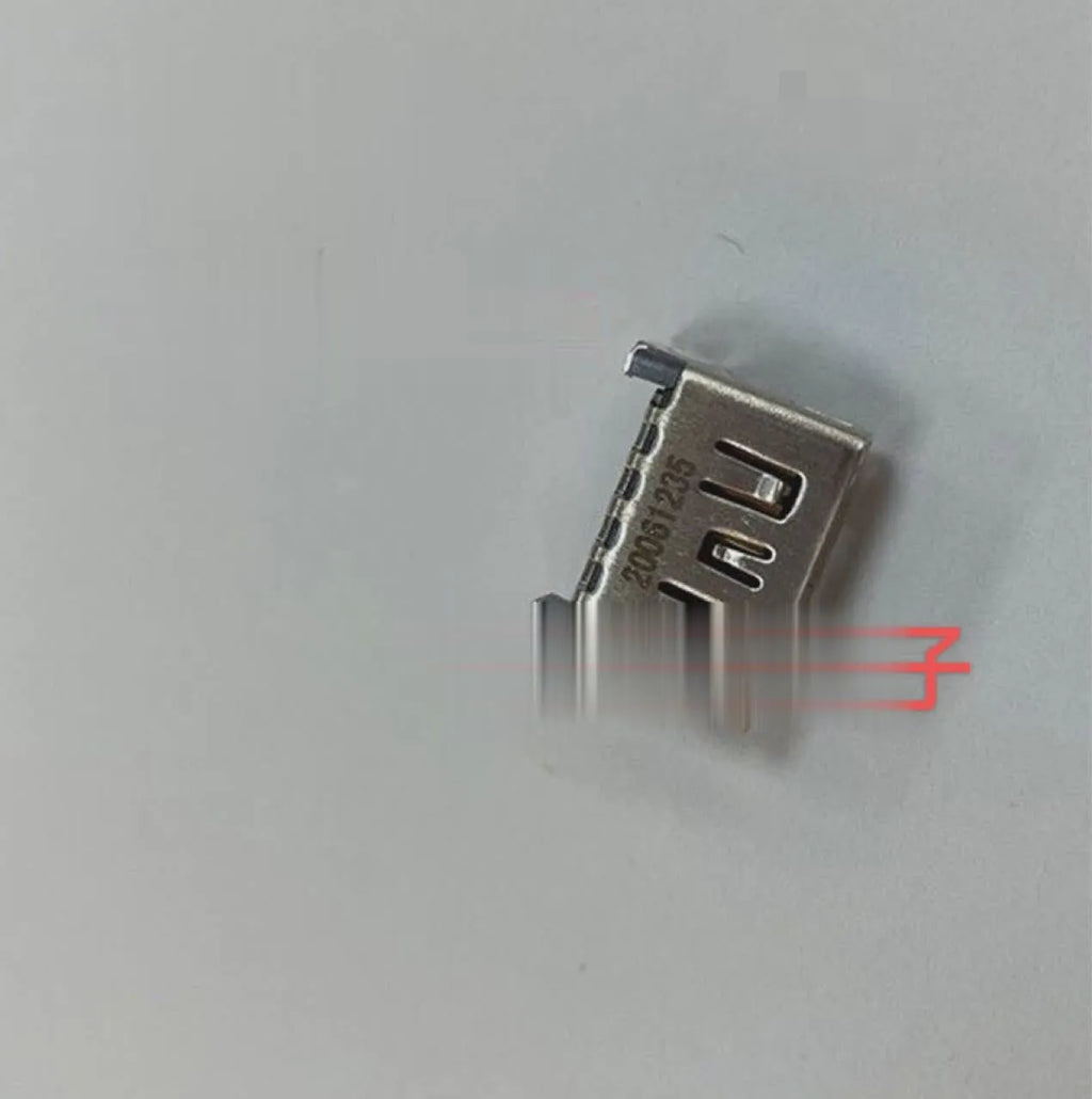 Silver metal HDMI host socket connector for panel mounting on gaming PC or AV equipment
