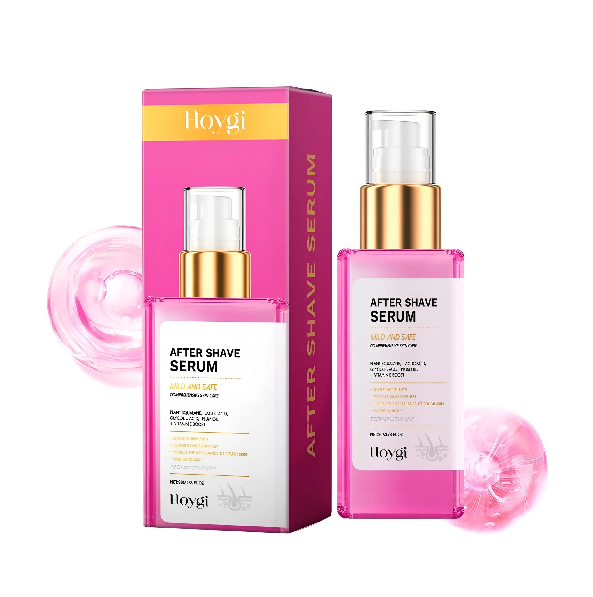 60ml post-hair removal repair liquid tube with glycolic acid and lactic acid formula