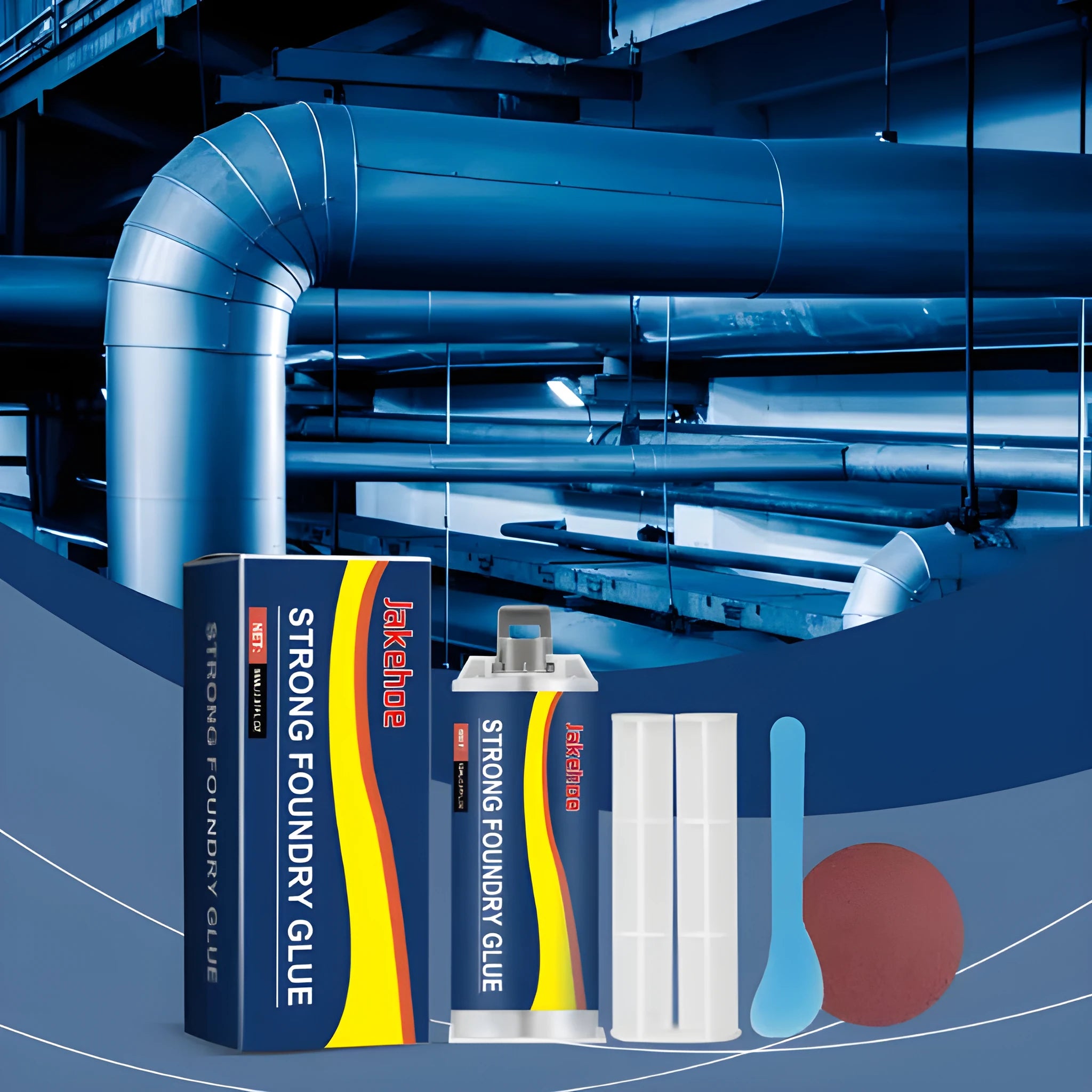 85ml metal sealant epoxy kit for stainless steel, copper and aluminium bonding with tools