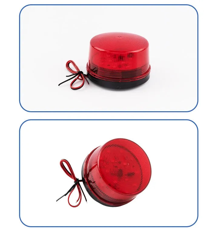HC-79 24V warning alarm light with sound and flash function in red colour