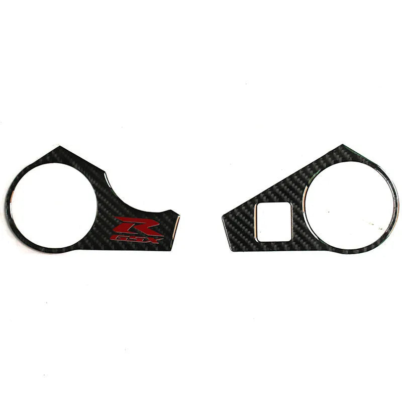 Black carbon fibre adhesive sticker for SUZUKI GSXR1000 L1 2009-2016 upper connective plate