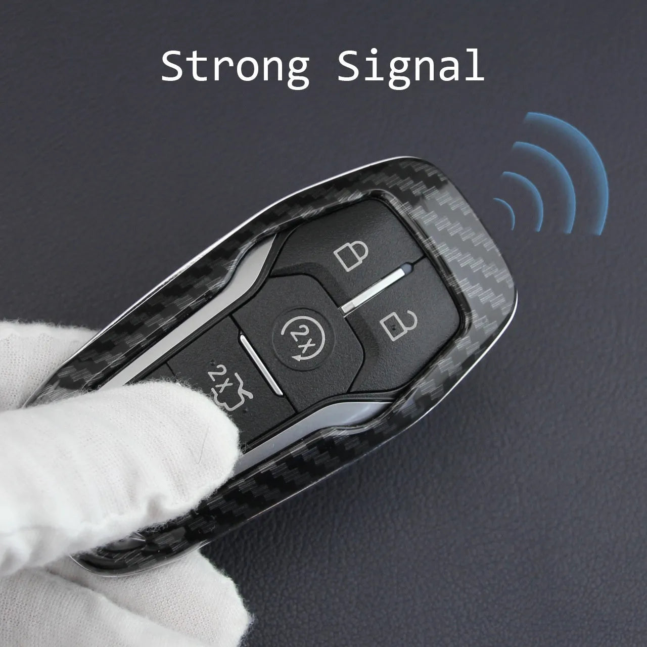 Black plastic car key remote protective shell with optional buckle