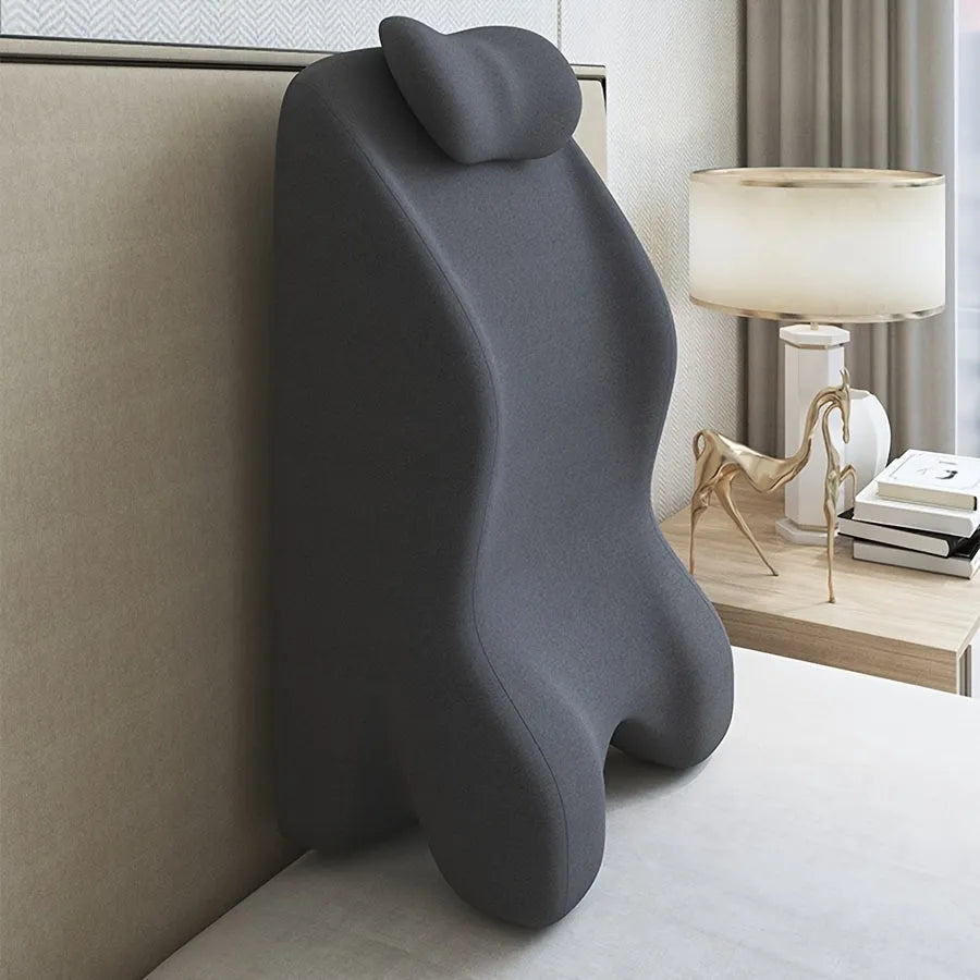 Specialty pillow for stomach sleepers in prone position with book and phone
