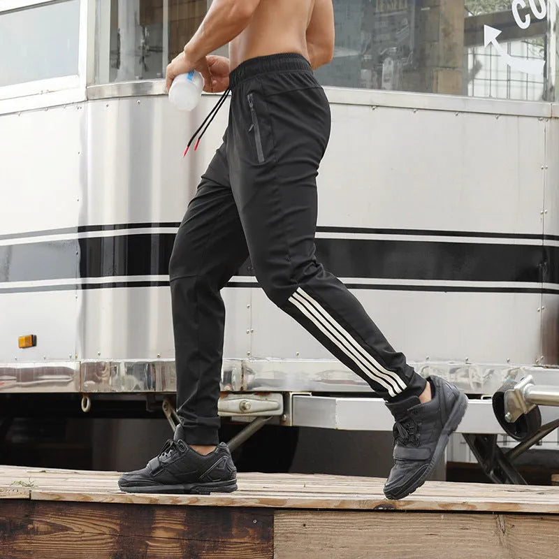 Men's casual straight leg high waist trousers in black, dark blue, or grey, rabbit hair fabric, sizes XS to 4XL