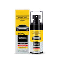 Automotive plastic renovation spray 60ml bottle with label for car interior trim refurbishment