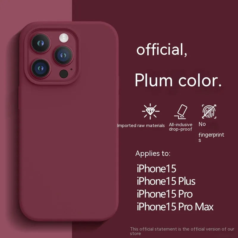 Liquid silicone phone case for iPhone 13 in sunflower colour with frosted finish