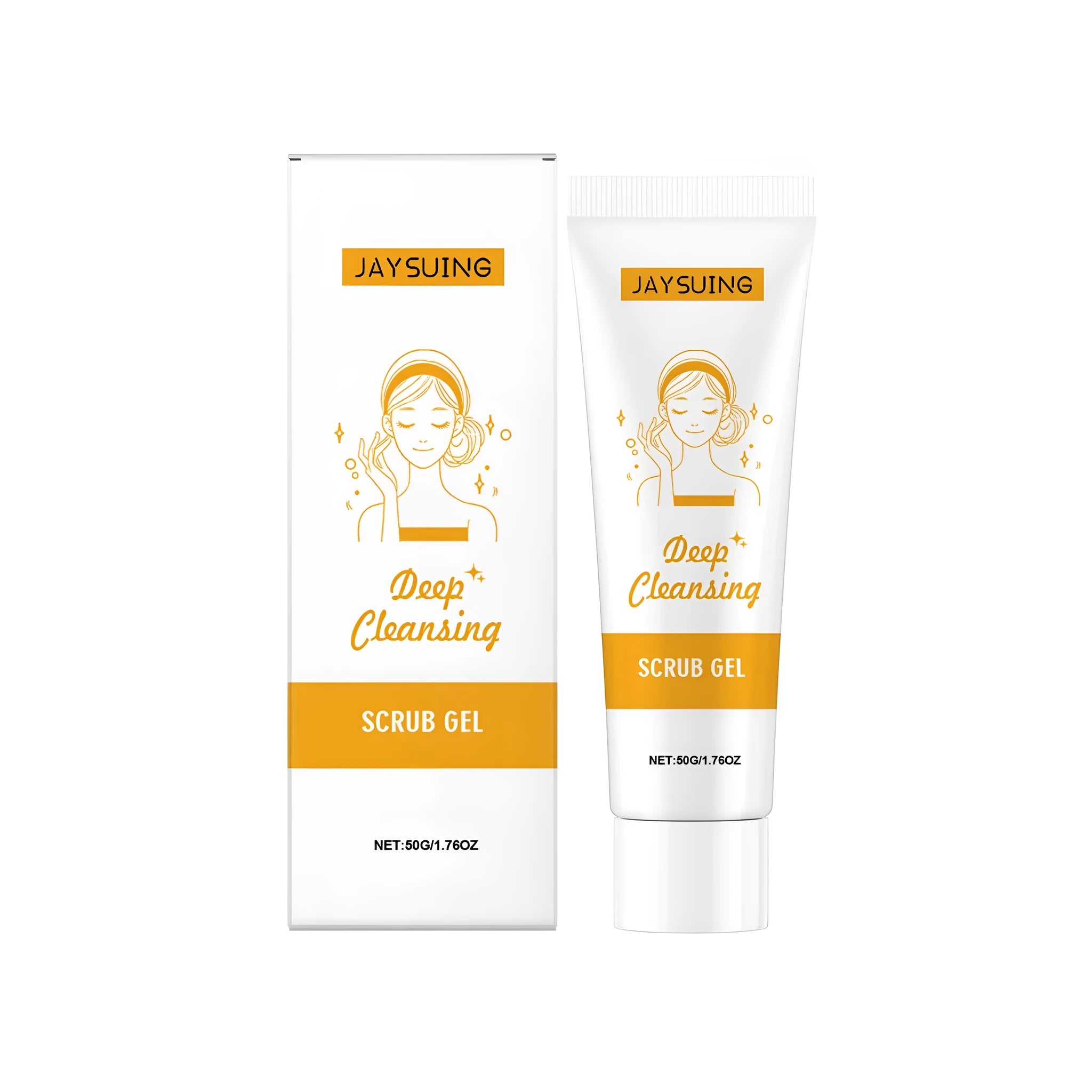 A single 50g tube of deep cleansing scrub gel with aloe and centella extracts.