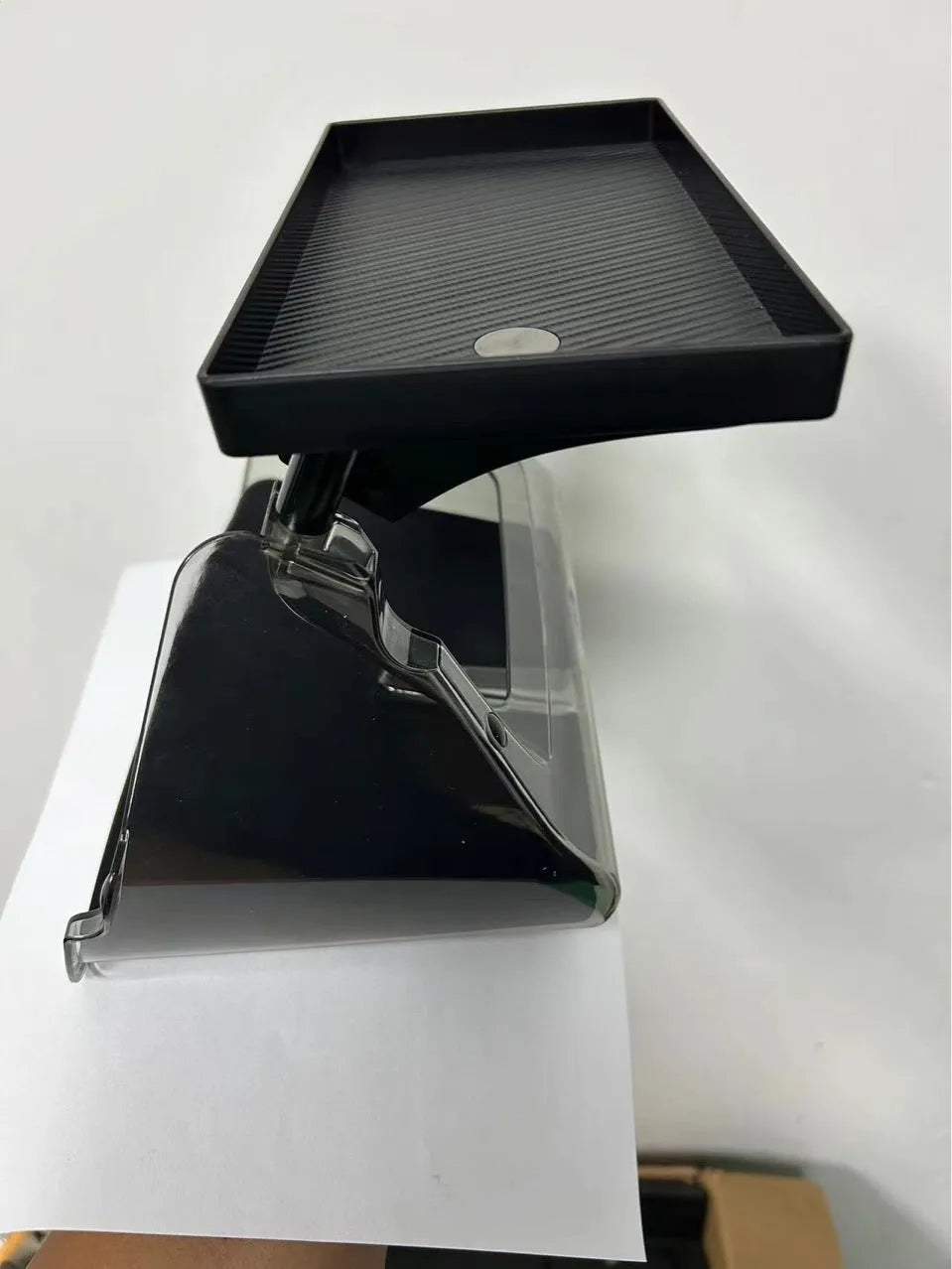 Black ABS plastic storage box for Tesla Model 3 and Y centre console with napkin box