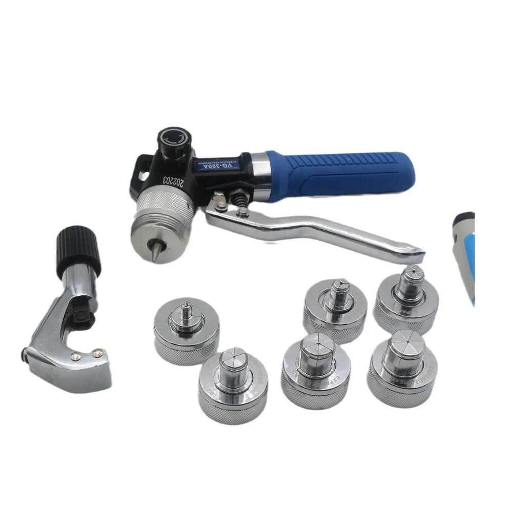 VG-300 style hydraulic tube expander for refrigeration maintenance with high-strength alloy steel construction