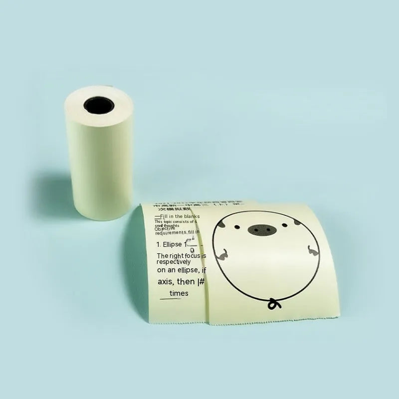 57x30 thermosensitive printing paper rolls for incorrect printers in pink, yellow and blue colours