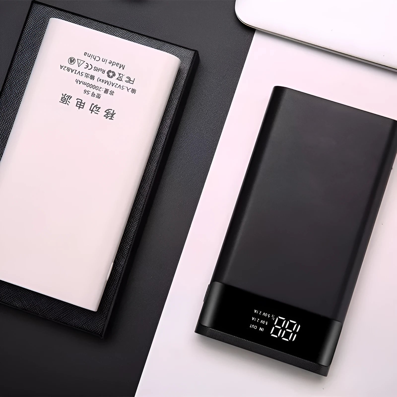 DIY digital display power bank kit with LCD screen and USB ports