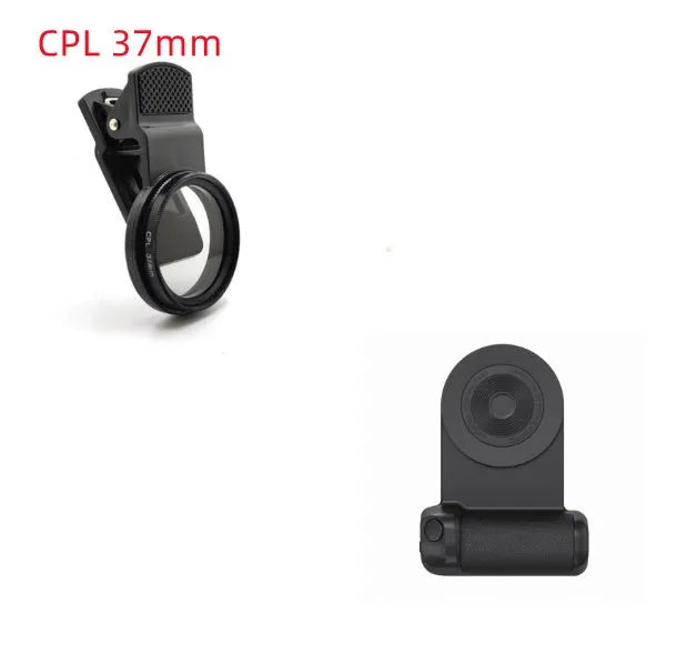 Black magnetic wireless charging camera bracket with rotatable phone holder and ergonomic handle