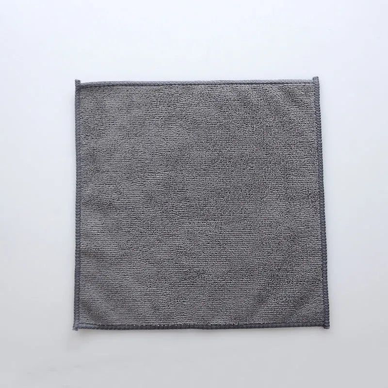 Grey 25x25cm microfiber kitchen cleaning cloth for pots and bowls