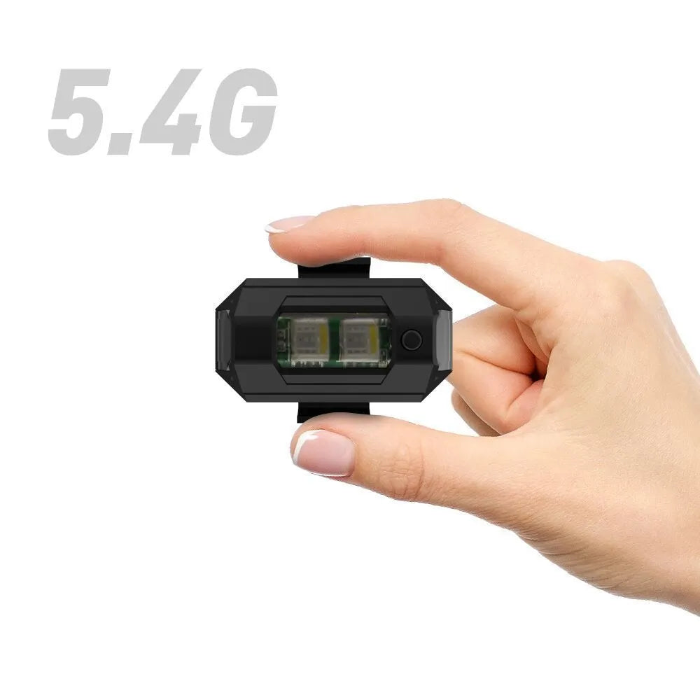 Drone strobe light with 7 colour signal indicator, Type-C cable, fixing tapes and ring belt mounting accessories