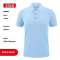 Ice silk short sleeve polo shirt with advertising logo in multiple colour options