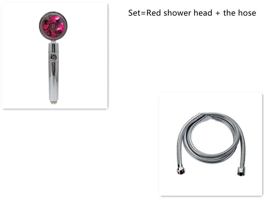 ABS water saving shower head with round head, chrome alloy finish, and 360-degree rotating joint