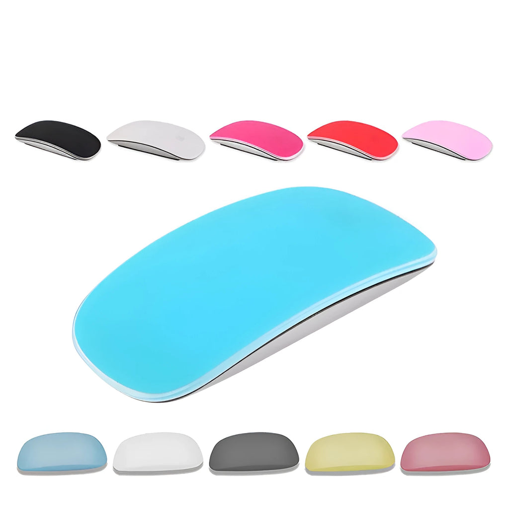 Silicone mouse cover for Apple Magic Mouse in white, navy blue, sky blue, purple and black