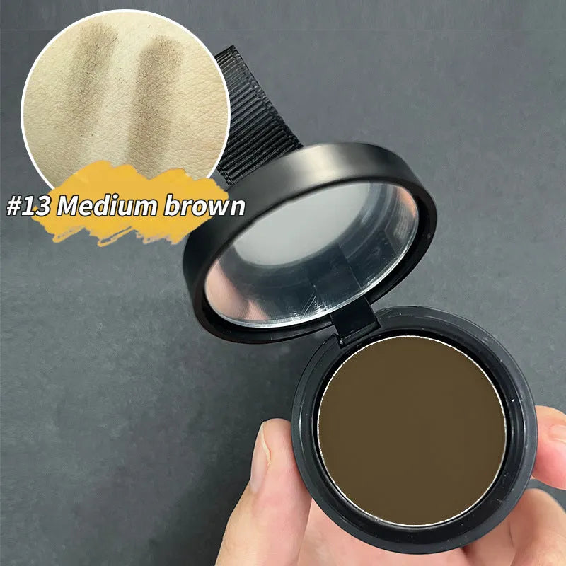 Hairline powder cosmetic product with 14 colour classifications for shadow repair and skin colour improvement