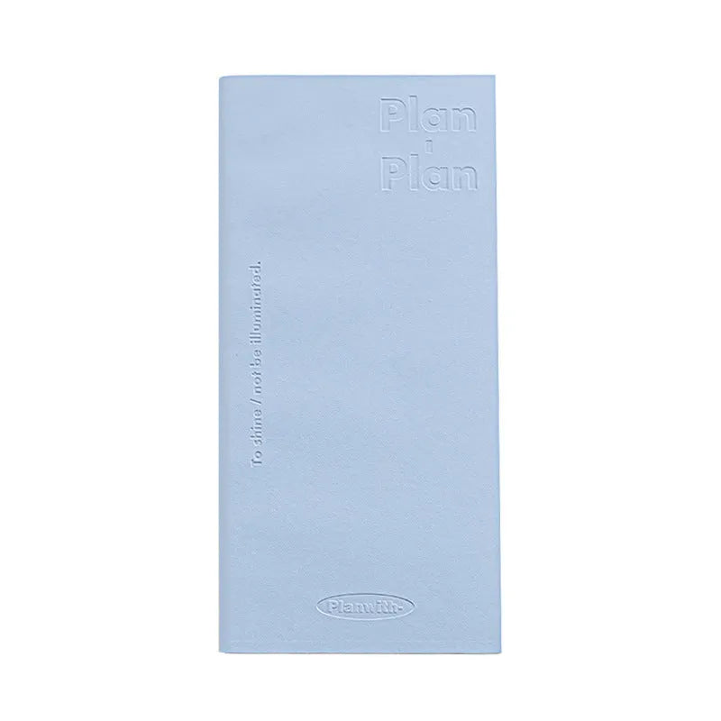 Embossed simple visual daily meter book with coloured paper cover and 80 pages