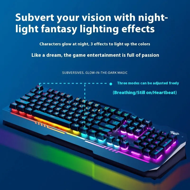 F3010 black and white mechanical keyboard bundles with mouse and headset on a desk