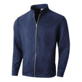 Men's slim fit stand collar jacket solid colour casual winter outerwear front view