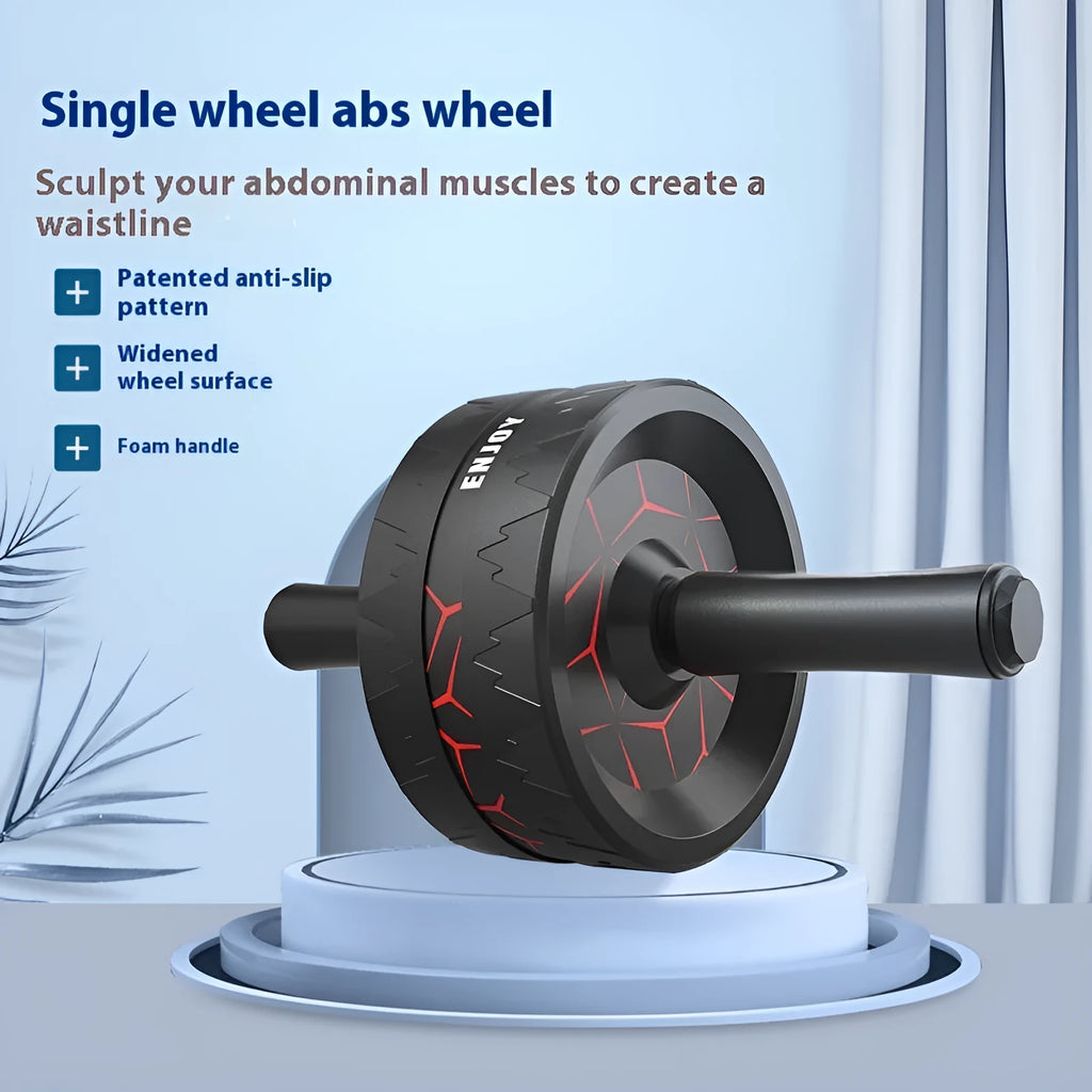 Abdominal wheel fitness equipment in multiple colour combinations for core strengthening exercises