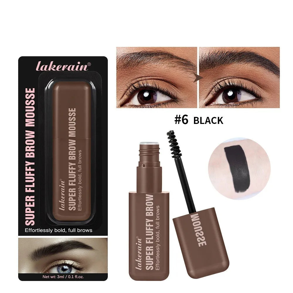 Eyebrow cream mousse for three-dimensional shaping in six colour options
