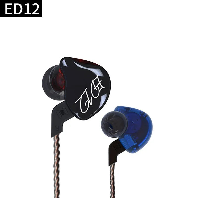 In-ear headphones subwoofer fever HIFI wired with microphone and 3.5mm L-bend plug