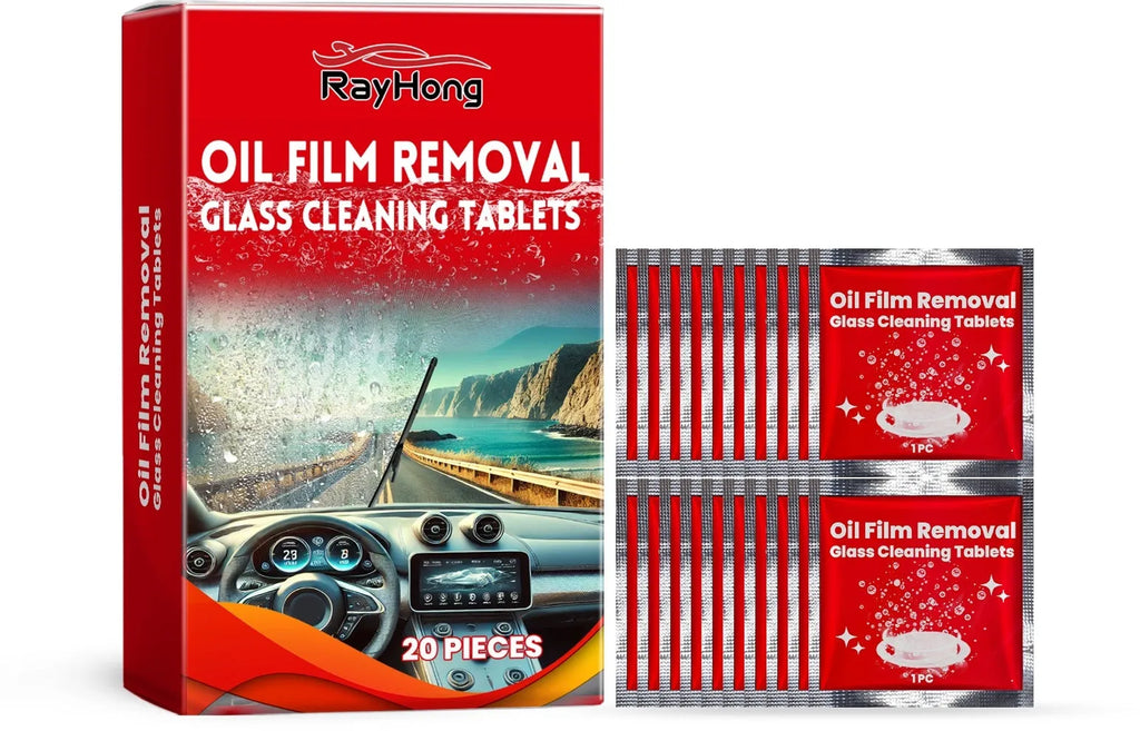 Glass cleaning tablets 6cm dry sheets for windows and mirrors multipack 20 or 30 pieces