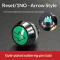 12mm red wave spherical handle self-resetting electronic remote control switch button
