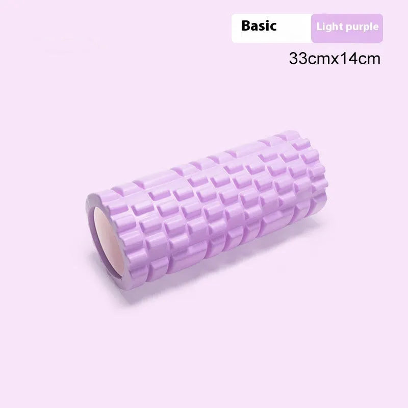EVA foam roller fitness equipment in multiple colours and sizes for running recovery and yoga