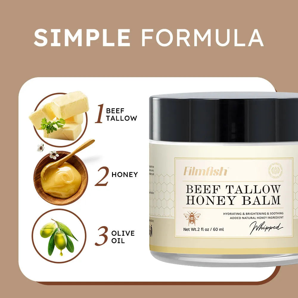 Honey moisturising body cream in 60ml jar with standard specification packaging