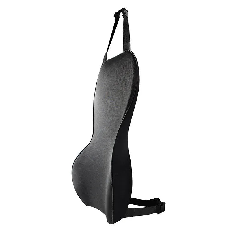 Universal fit memory cotton car seat cushion in a solid colour on a car seat.
