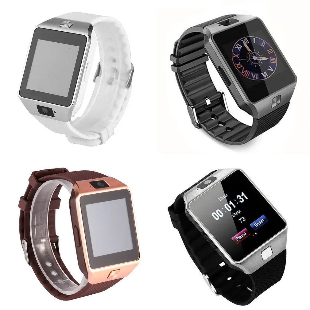 Bluetooth smart watch with 1.54-inch screen in black, gold, silver grey or white colour with silicone sport strap