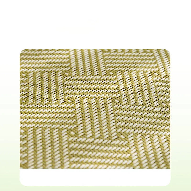 Pet cooling mat nest with fruit-shaped backrest in green colour