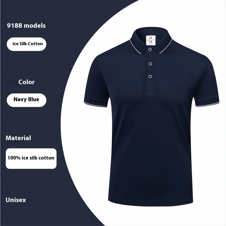 Cotton polyester embroidered pullover work top in navy blue for group team building straight fit