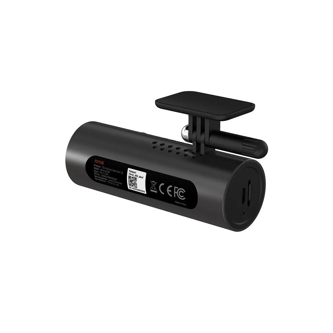 Intelligent HD night vision driving recorder 120° wide angle lens black compact dashcam