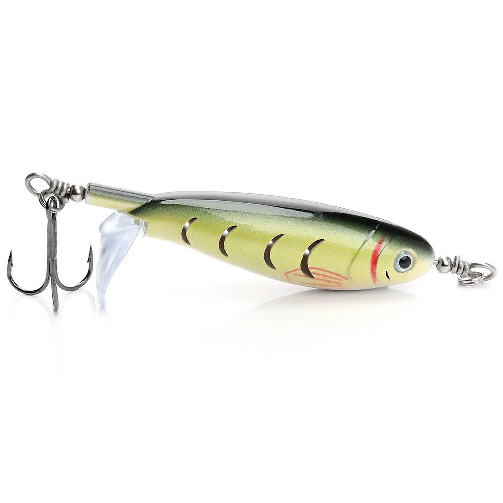 A 7.5cm long bionic soft fishing lure on a plain background, showing one of its multiple colour and style options.