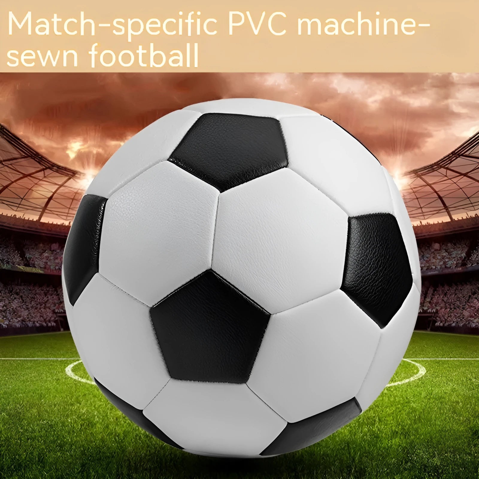 No 4 PVC training football with machine seams for 5-7 player system junior competitions