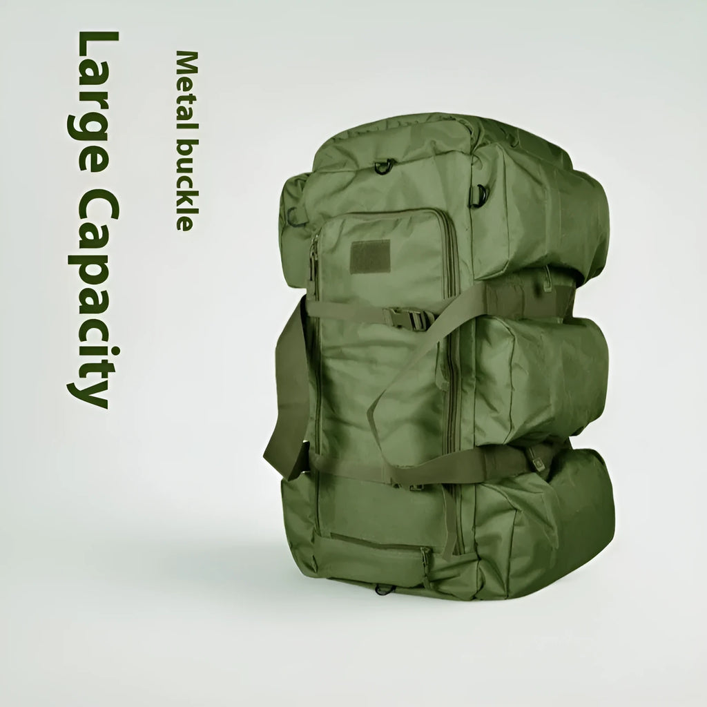 Outdoor sports multifunctional mountaineering tactical backpack in camouflage pattern, made from Oxford cloth