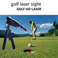 Golf putter laser aiming instrument with optional zipper case and tripod stand