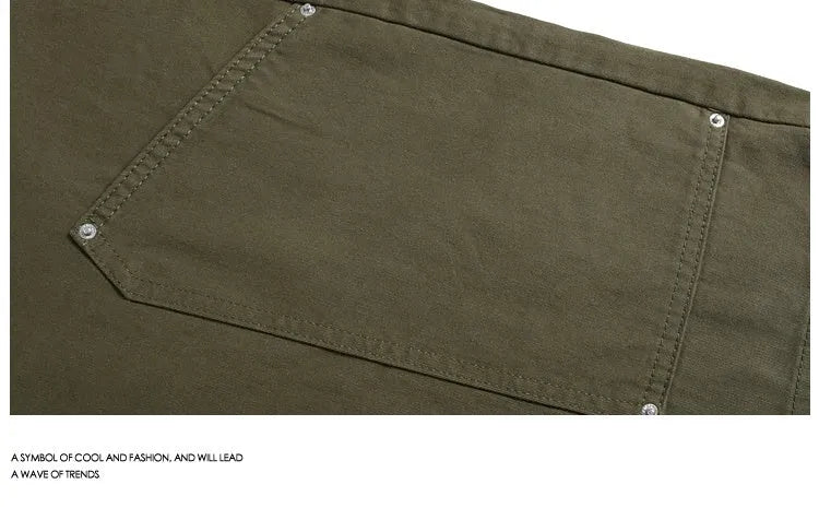 Women's apricot workwear-style cropped pants with wide legs and pocket rivets.