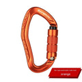 Automatic locking climbing carabiner with screw gate in five colour options